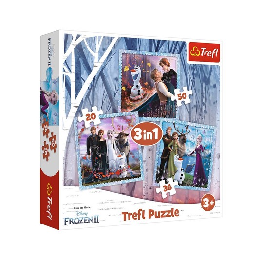 PUZZLE 3W1 MAGICZNA OPOWIEŚĆ FROZEN 34853 -zdjęcie numer 1