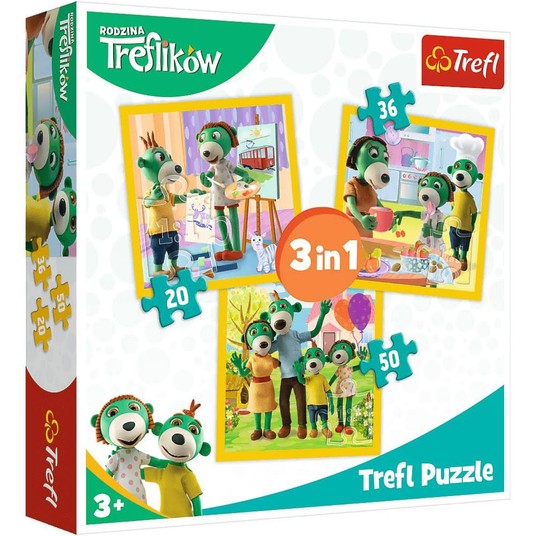 PUZZLE 3W1 TREFLIKI RAZEM JEST WESOŁO 34850 -zdjęcie numer 1