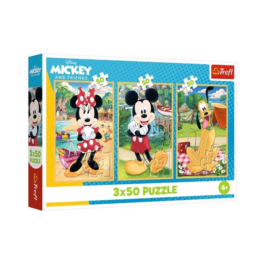 PUZZLE 3X50 MYSZKI NA WAKACJACH 34881 -zdjęcie numer 1