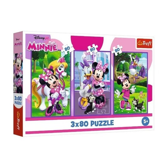 PUZZLE 3X80 MINNIE I PRZYJACIELE 34889 -zdjęcie numer 1