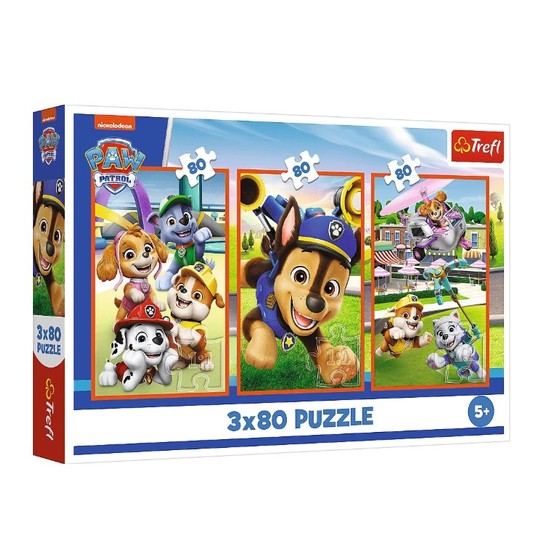 PUZZLE 3X80 PSIA ZGRAJA PSI PATROL 34886 -zdjęcie numer 1