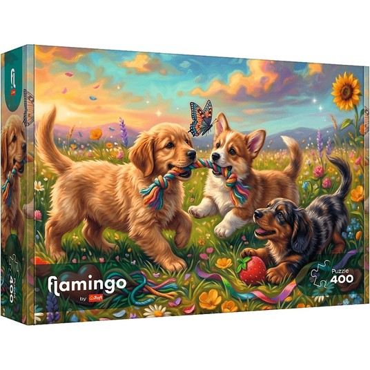 PUZZLE 400 SZCZENIĘCE FIGLE 11213 -zdjęcie numer 1