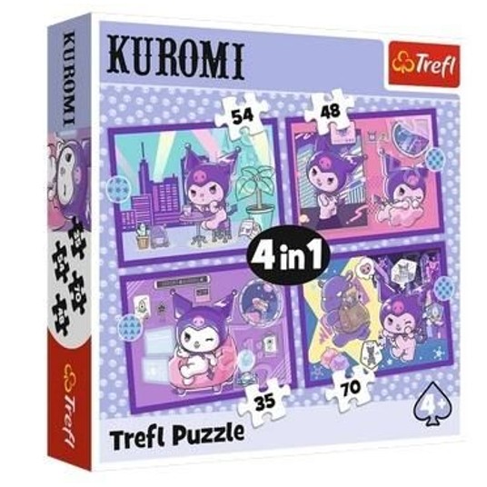 PUZZLE 4W1 DZIEŃ KUROMI HELLO KITTY 34676 -zdjęcie numer 1
