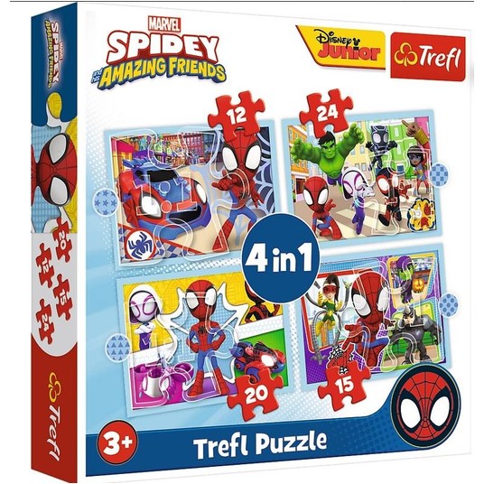 PUZZLE 4W1 EKIPA SPIDEY'A 34611 -zdjęcie numer 1