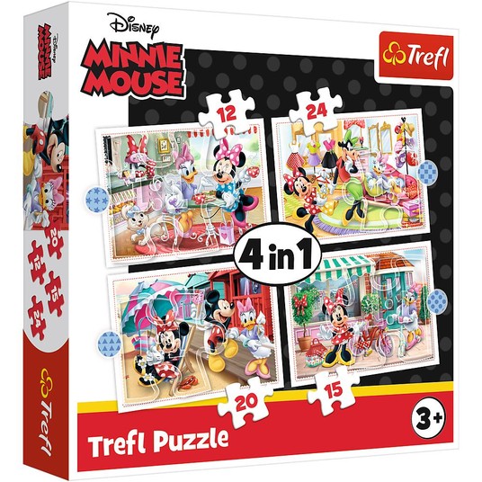 PUZZLE 4W1 MINNIE Z PRZYJACIÓŁMI 34355 -zdjęcie numer 1