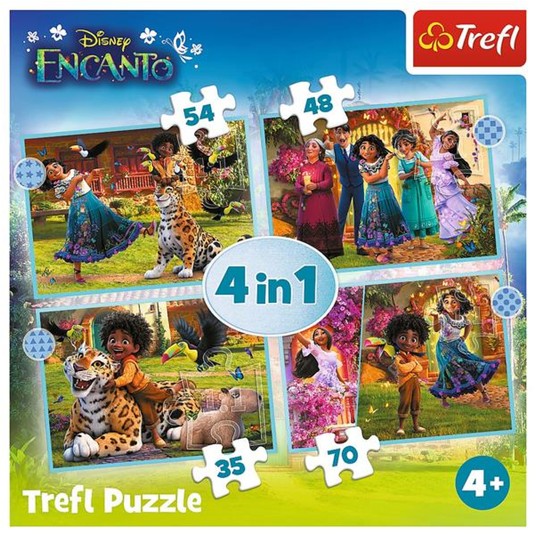PUZZLE 4W1 NASZE MAGICZNE ENCANTO 34615 -zdjęcie numer 1
