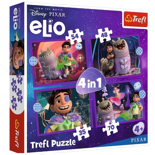 PUZZLE 4W1 POZAZIEMSKIE MISJE ELIO 34665 -zdjęcie numer 1
