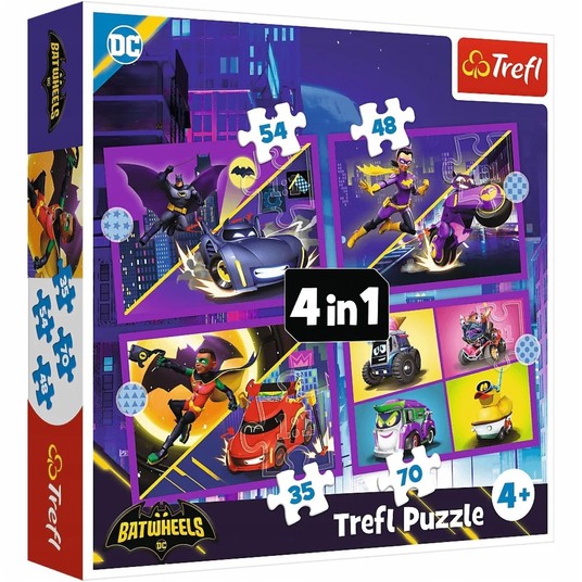 PUZZLE 4W1 POZNAJ BATWHEELS 34658 -zdjęcie numer 1
