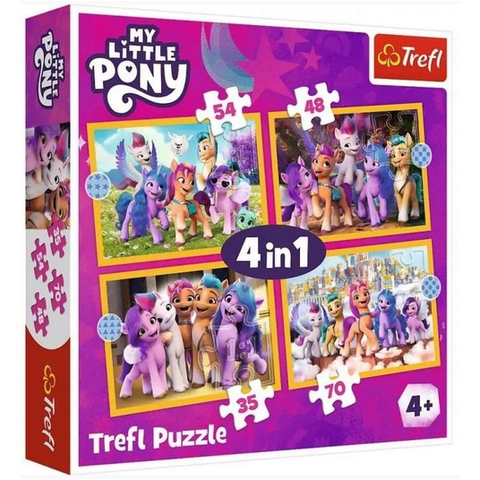 PUZZLE 4W1 POZNAJ KUCYKI PONY 34624 -zdjęcie numer 1
