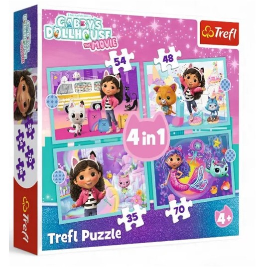 PUZZLE 4W1 PRZYGODA GABBY 34670 -zdjęcie numer 1