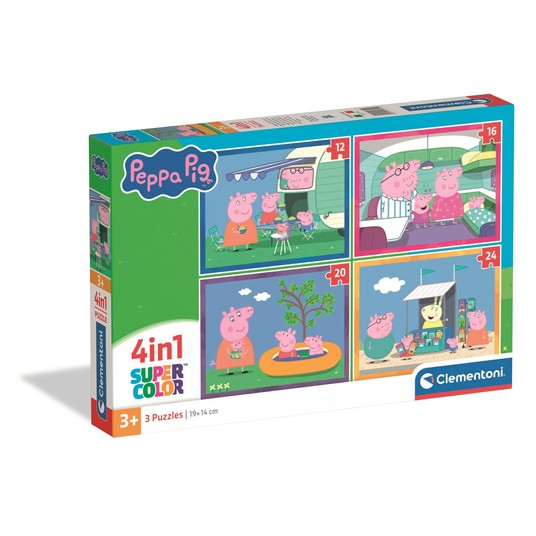 PUZZLE 4W1 ŚWINKA PEPPA 2026 7519 -zdjęcie numer 1