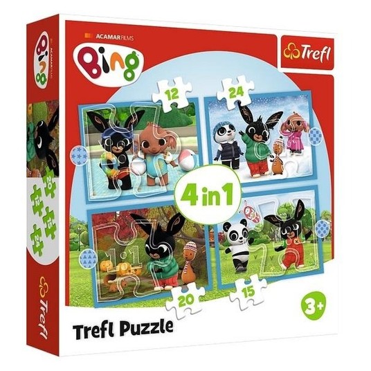 PUZZLE 4W1 WESOŁY BING 34631 -zdjęcie numer 1