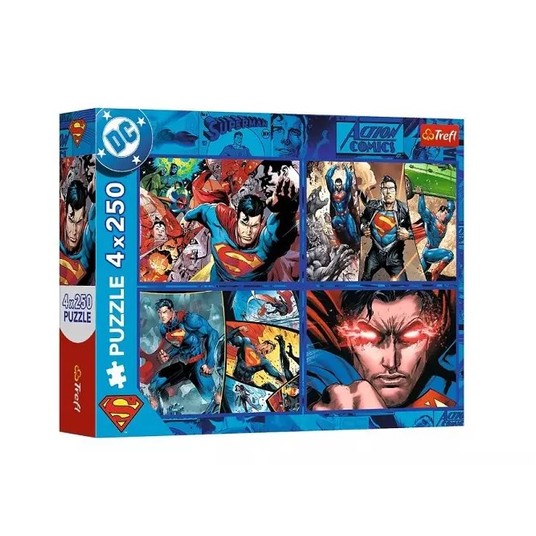 PUZZLE 4X250 ODWAGA SUPERMANA 13340 -zdjęcie numer 1