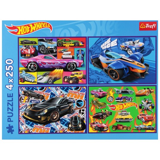 PUZZLE 4X250 WYŚCIGOWE AUTA 13312 -zdjęcie numer 1