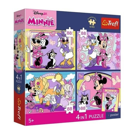 PUZZLE 4X88 PREMIUM MAGICZNE MOMENTY MINNIE 34704 -zdjęcie numer 1