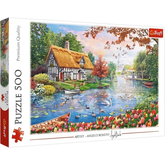 PUZZLE 500 CICHA PRZYSTAŃ 37476 -zdjęcie numer 1