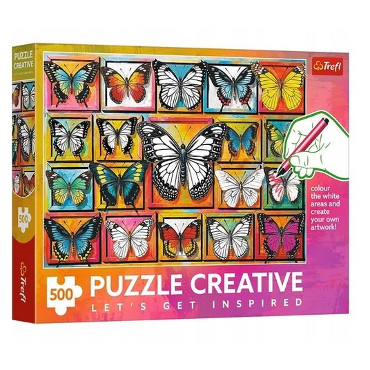PUZZLE 500 CREATIVE KOLEKCJA MOTYLI 37561 -zdjęcie numer 1