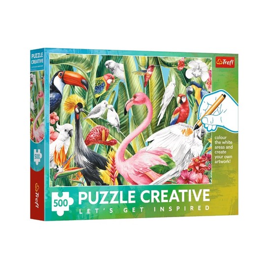 PUZZLE 500 CREATIVE RAJSKIE PTAKI 37564 -zdjęcie numer 1