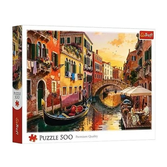 PUZZLE 500 FSC WENECJA O ZACHODZIE SŁOŃCA 37556 -zdjęcie numer 1