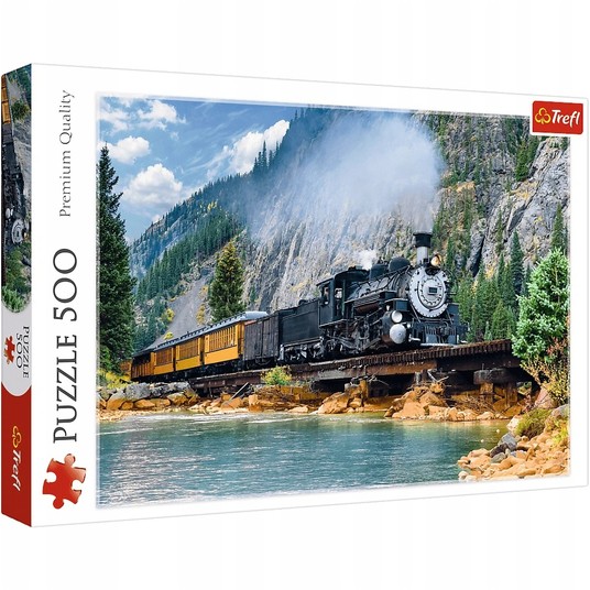 PUZZLE 500 GÓRSKI POCIĄG 37379 -zdjęcie numer 1