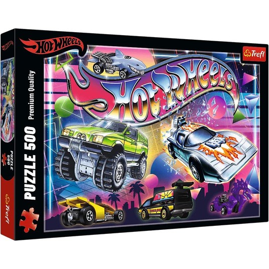 PUZZLE 500 HOT WHEELS LATA 80TE 37538 -zdjęcie numer 1