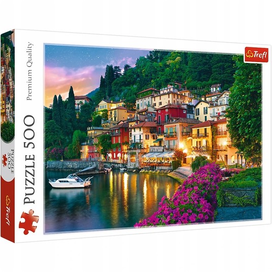 PUZZLE 500 JEZIORO COMO WŁOCHY 37290 -zdjęcie numer 1