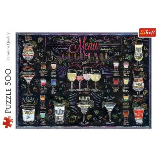 PUZZLE 500 KARTA DRINKÓW 37452 -zdjęcie numer 1