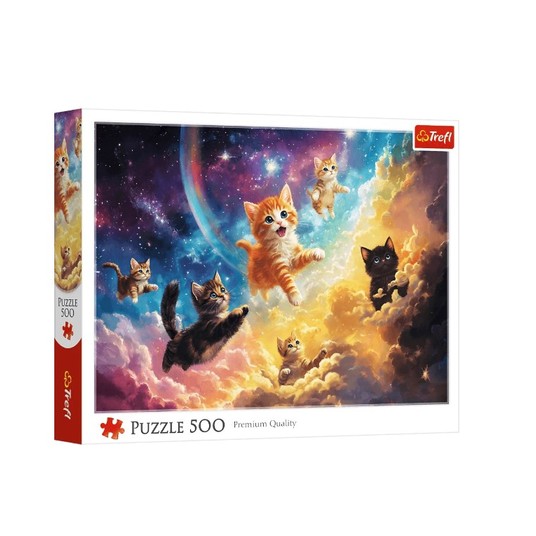 PUZZLE 500 KOSMICZNE KOTKI 37557 -zdjęcie numer 1