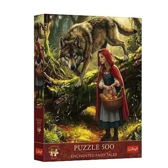 PUZZLE 500 PREMIUM CZERWONY KAPTUREK 37632 -zdjęcie numer 1