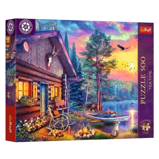 PUZZLE 500 PREMIUM PRZYSTAŃ O ZACHODZIE SŁOŃ 37617 -zdjęcie numer 1