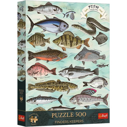 PUZZLE 500 PREMIUM RYBY 37609 -zdjęcie numer 1