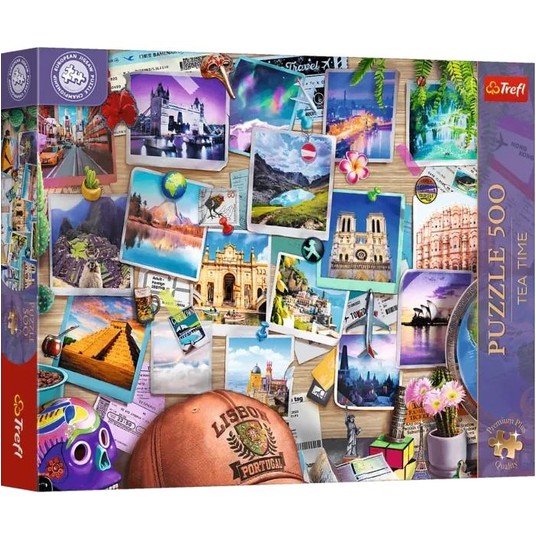 PUZZLE 500 PREMIUM WSPOMNIENIA Z PODRÓŻY 37616 -zdjęcie numer 1