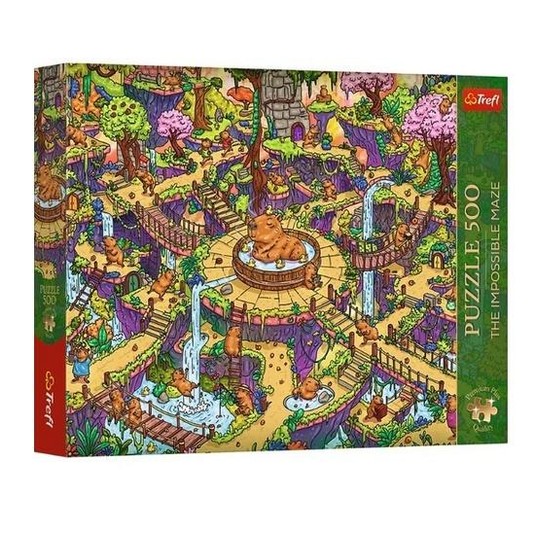 PUZZLE 500 PREMIUM ZABAWNE KAPIBARY 37631 -zdjęcie numer 1