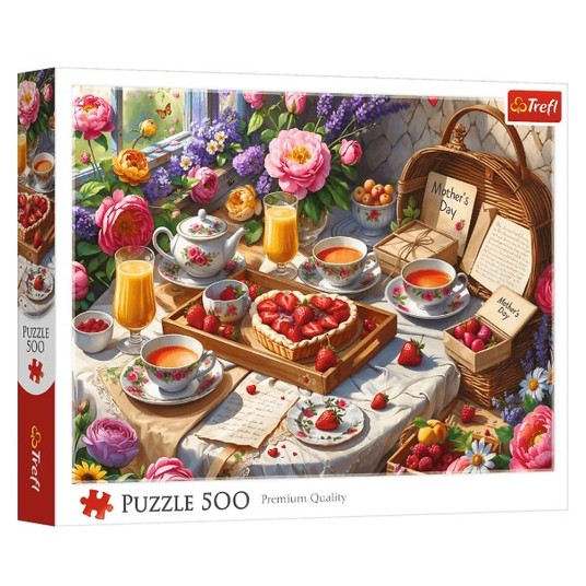PUZZLE 500 SŁODKOŚCI NA DZIEŃ MAMY 37560 -zdjęcie numer 1