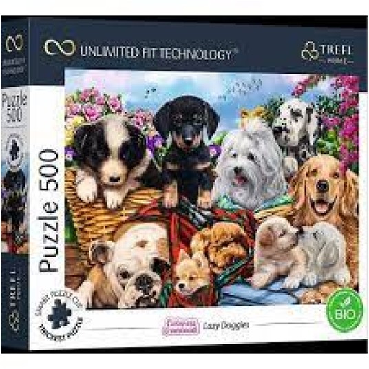PUZZLE 500 UFT LAZY DOGGIES 37464 -zdjęcie numer 1