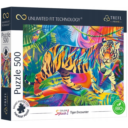 PUZZLE 500 UFT TIGER ENCOUNTER 37453 -zdjęcie numer 1