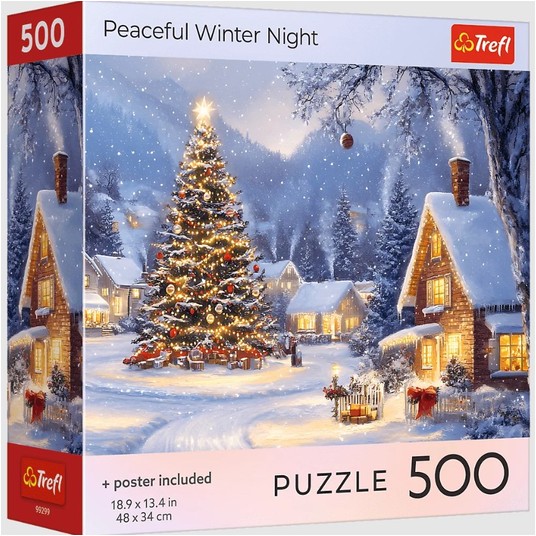 PUZZLE 500 USA COLLECTION ŚWIĘTA ZIMOWA NOC 99299 -zdjęcie numer 1