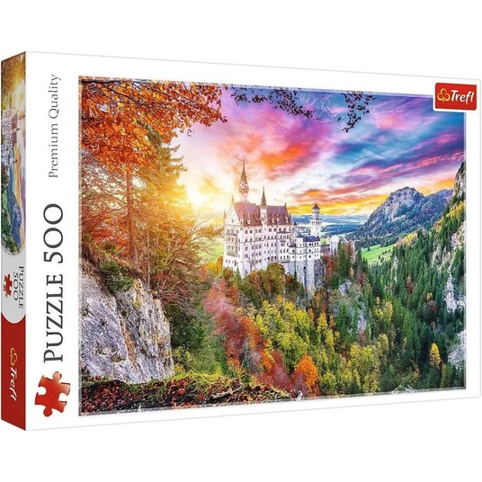PUZZLE 500 WIDOK NA ZAMEK NEUSCHWANSTEIN 37427 -zdjęcie numer 1