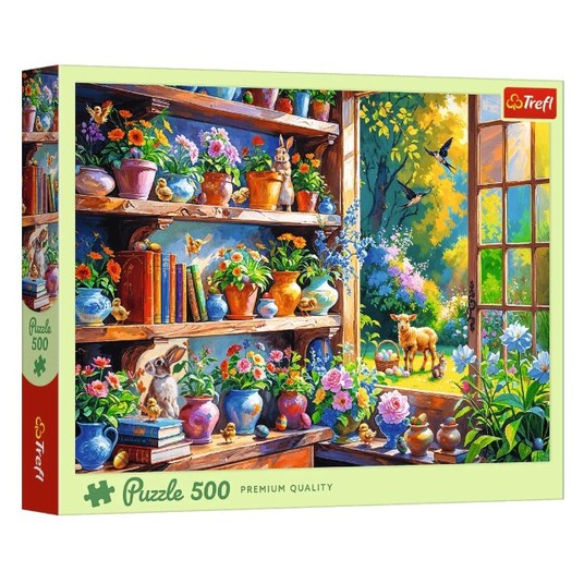 PUZZLE 500 WIOSENNY PORANEK W ORANŻERII 37558 -zdjęcie numer 1