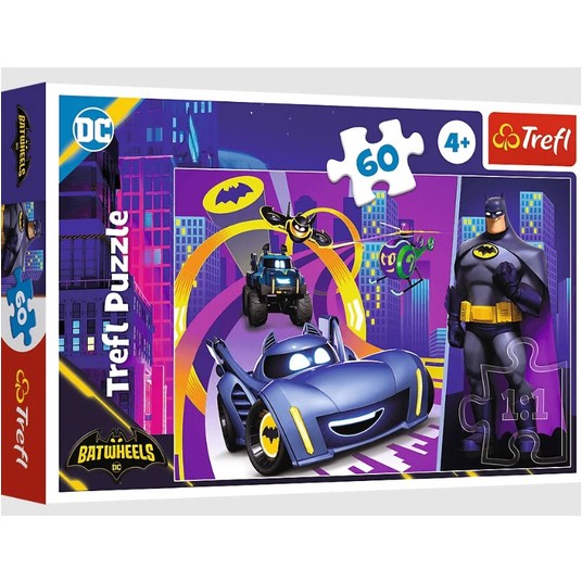 PUZZLE 60 BATMAN I JEGO POJAZDY 17400 -zdjęcie numer 1