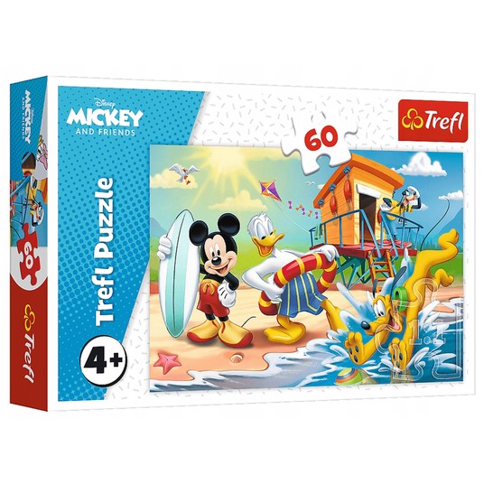 PUZZLE 60 CIEKAWY DZIEŃ MIKIEGO I PRZYJACIÓŁ 17359 -zdjęcie numer 1