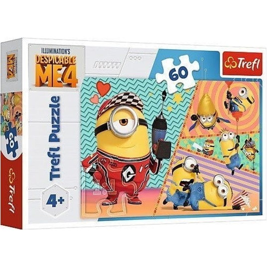 PUZZLE 60 HAPPY MINIONS WESOŁE MINIONKI 17395 -zdjęcie numer 1