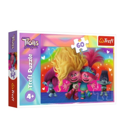 PUZZLE 60 PRZYJACIELSKIE TROLLE 17386 -zdjęcie numer 1