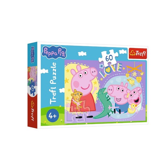 PUZZLE 60 SZCZĘŚLIWA ŚWINKA 17414 -zdjęcie numer 1