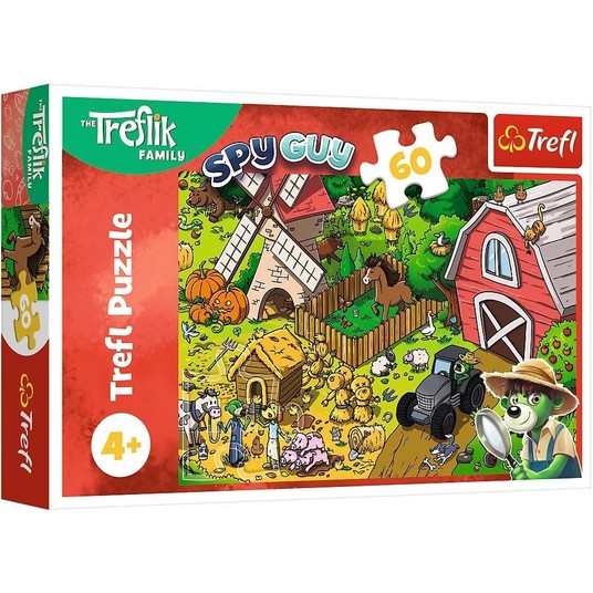 PUZZLE 60 TREFLIKI NA FARMIE 17402 -zdjęcie numer 1