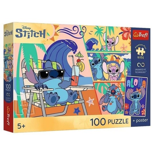 PUZZLE 60 UFT PLAŻOWE DNI LILO & STITCH 16553 -zdjęcie numer 1