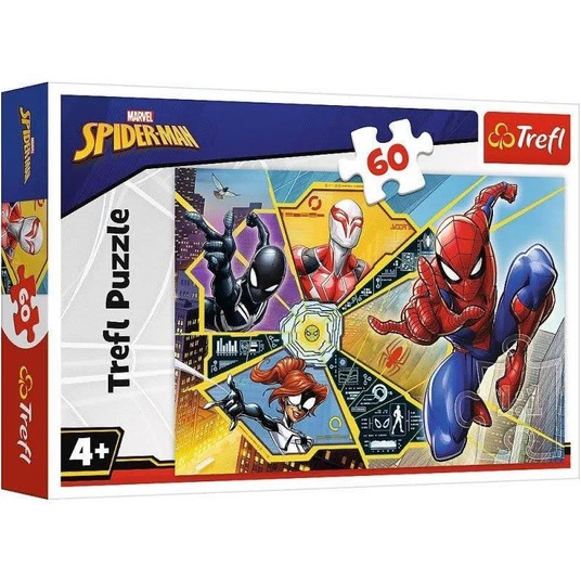 PUZZLE 60 W SIECI MARVEL SPIDERMAN 17372 -zdjęcie numer 1