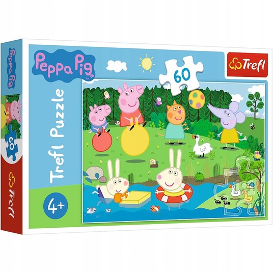PUZZLE 60 WAKACYJNA ZABAWA PEPPA PIG 17326 -zdjęcie numer 1