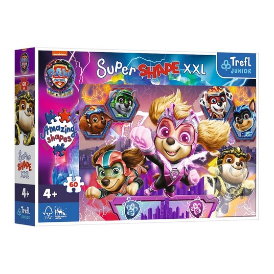 PUZZLE 60 XXL SUPER SHAPE WESOŁE PIESKI 50036 -zdjęcie numer 1