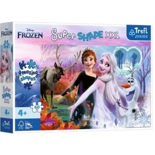 PUZZLE 60 XXL TAŃCZĄCE SIOSTRY FROZEN 50010 -zdjęcie numer 1